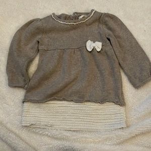 24M gray and cream dress